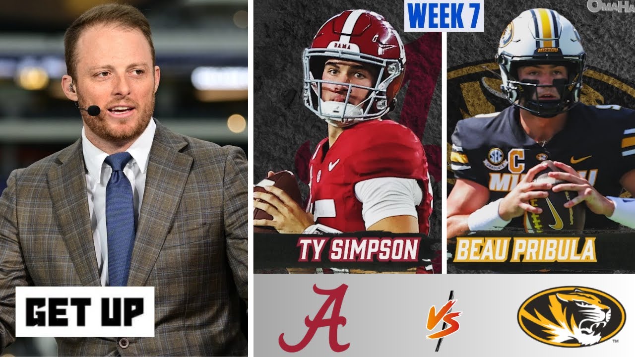 “Ty Simpson is UNSTOPPABLE right now!” – McElroy believes Alabama will CRUSH Missouri in CFB Week 7