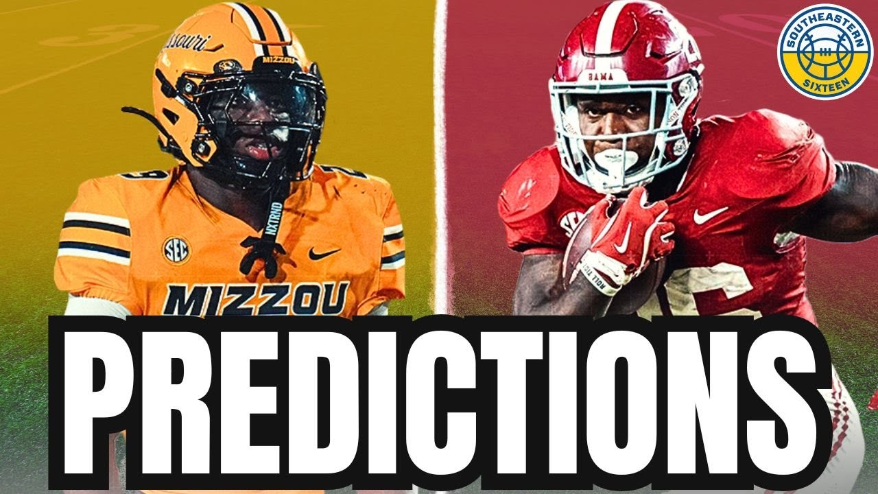 Missouri vs. Alabama PREDICTIONS | 2025 College Football Predictions | SEC Week 7