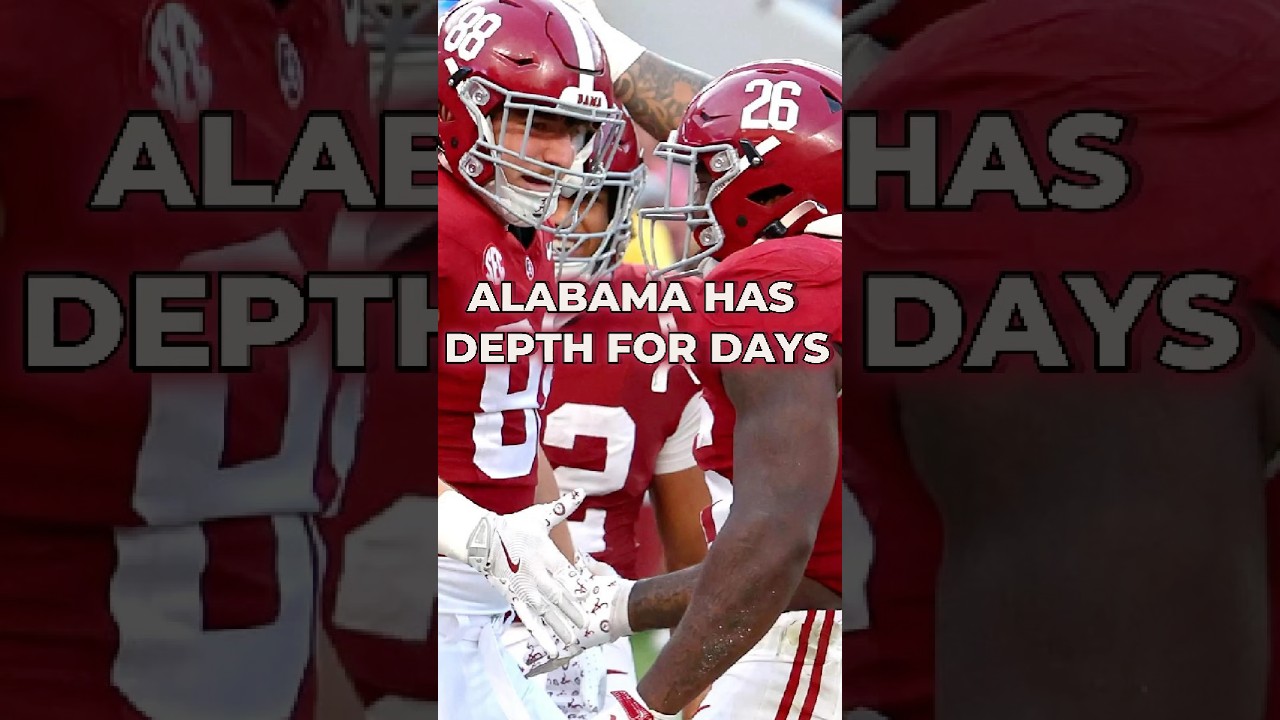 Alabama Football Is Building TONS Of Depth Across Their Roster Despite Some Early Injuries #shorts