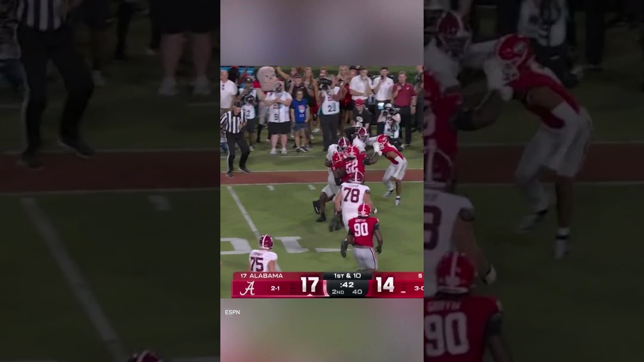 The BIG FELLA on the screen pass for Alabama! 🤯