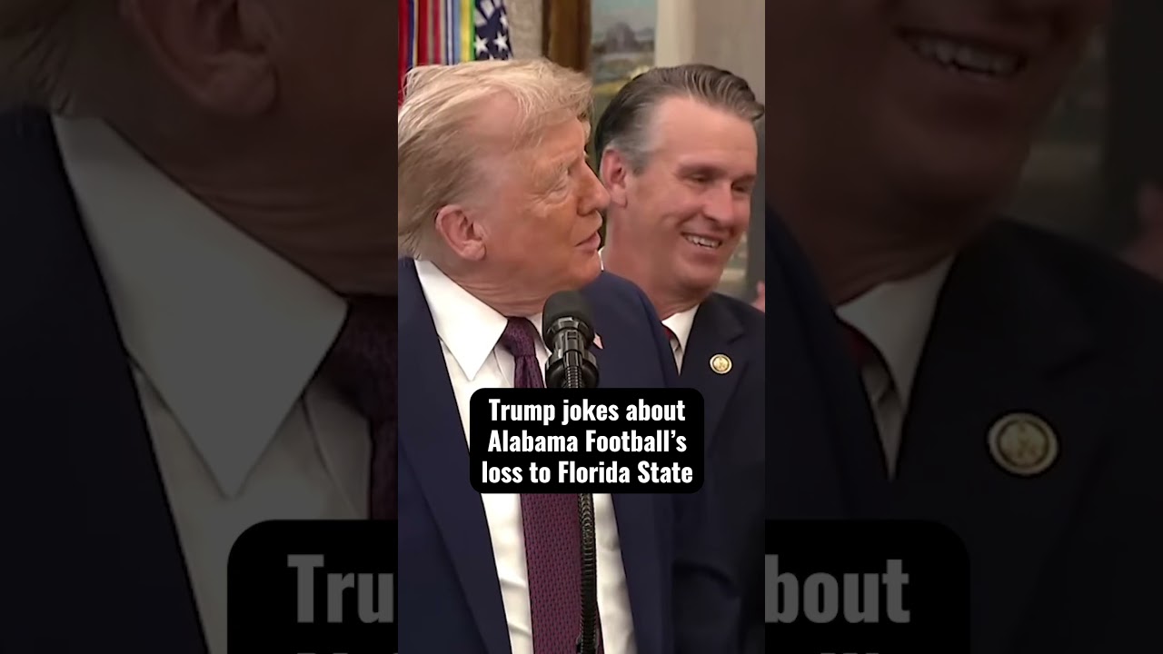 Trump jokes about Alabama Football’s loss to Florida State