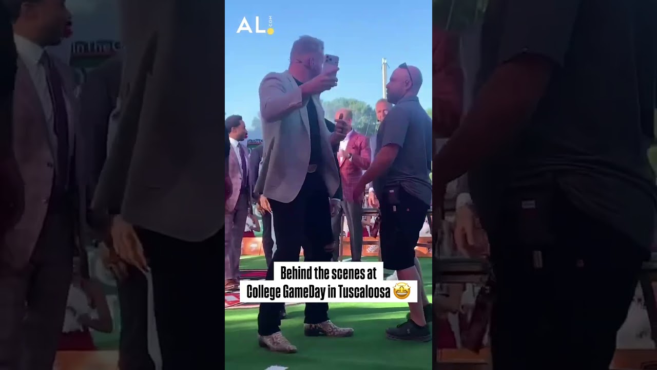 Some sights and sounds from the set of College GameDay in Tuscaloosa, ahead of Alabama vs. Vandy