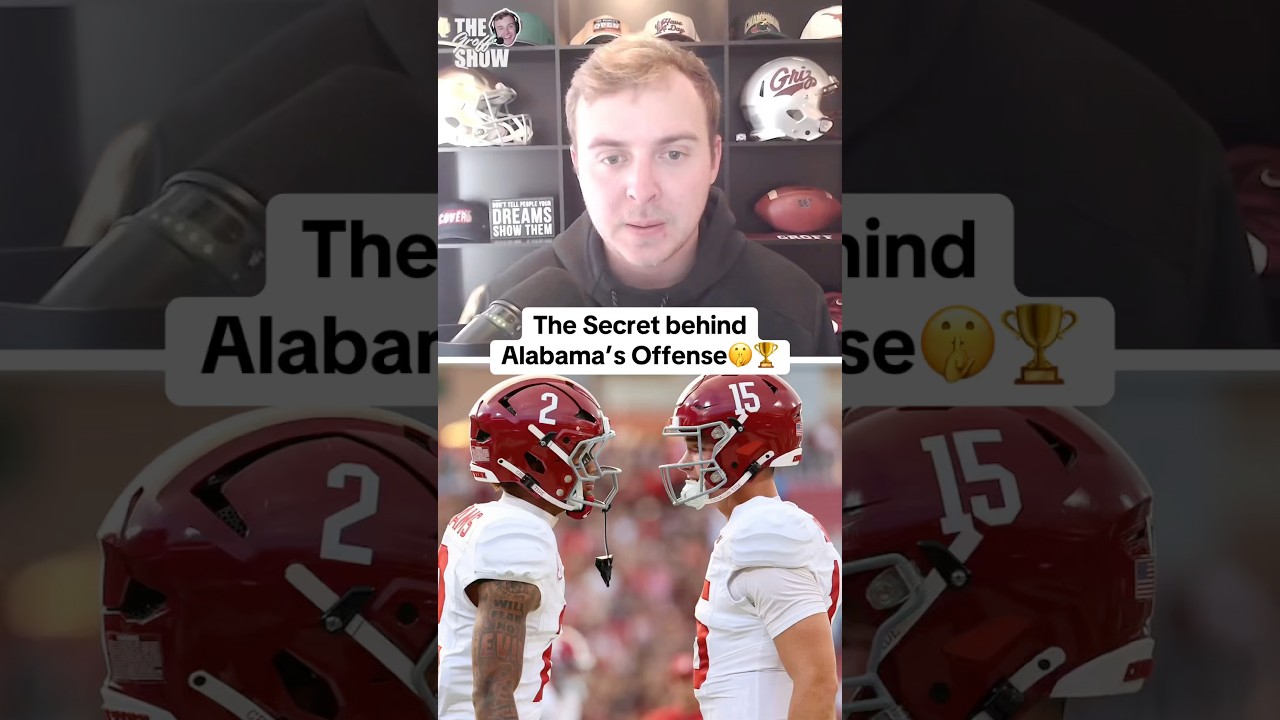 The Secret behind Alabama’s Offense 🏈🏆 #collegefootball #cfb #alabama #alabamafootball #bama