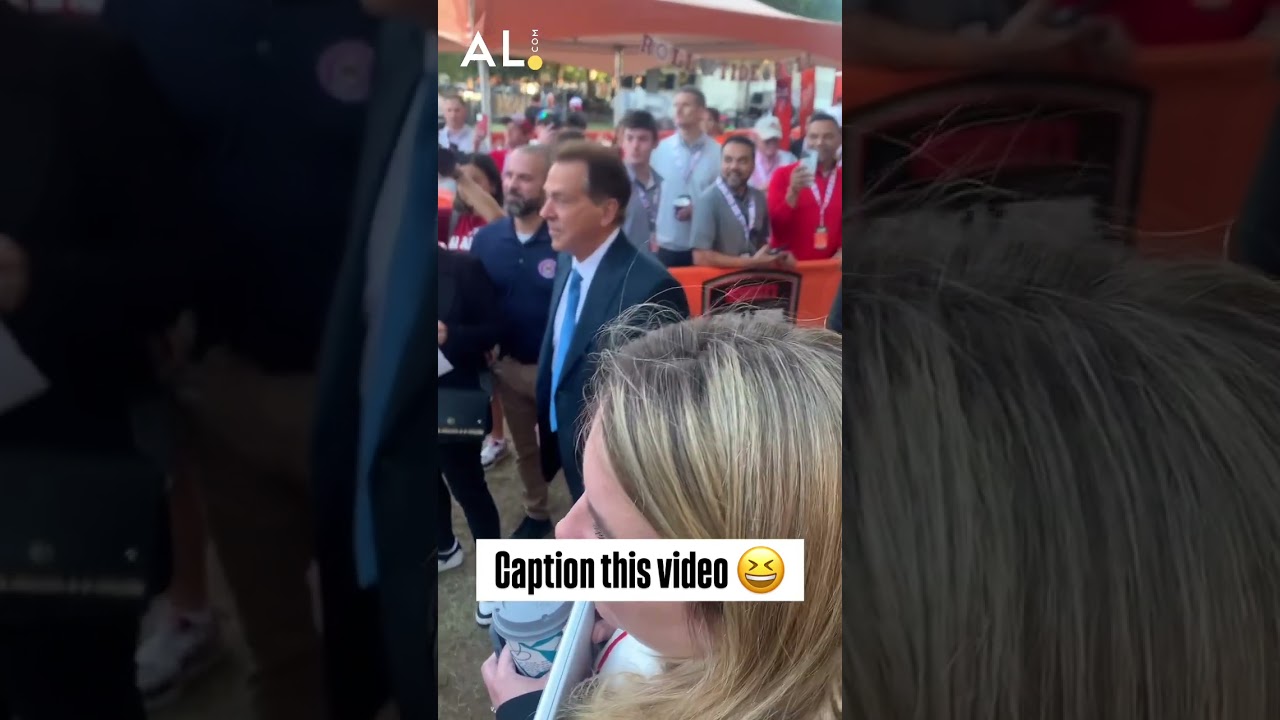 Caption this moment as Pat McAfee and Nick Saban arrive to the College GameDay set in Tuscaloosa 🐐