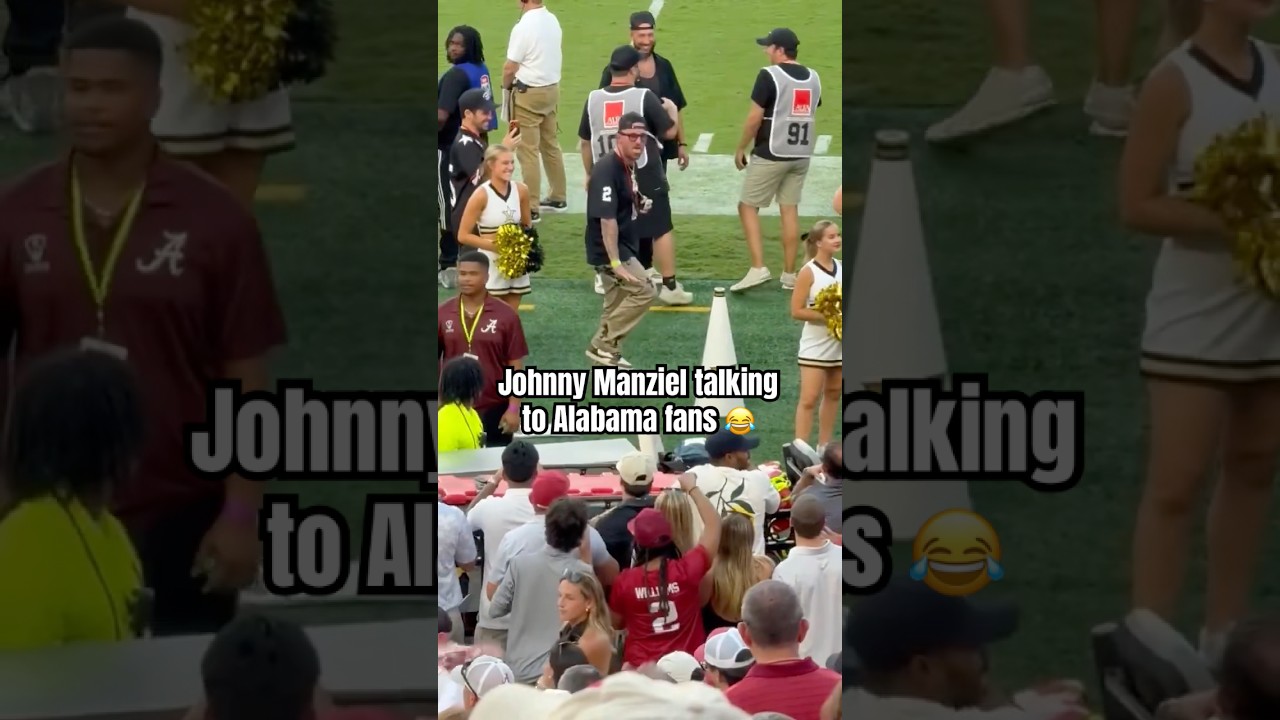 Manziel chirping during Vandy vs. Bama 🤣 (via Nick_Balenger/X)