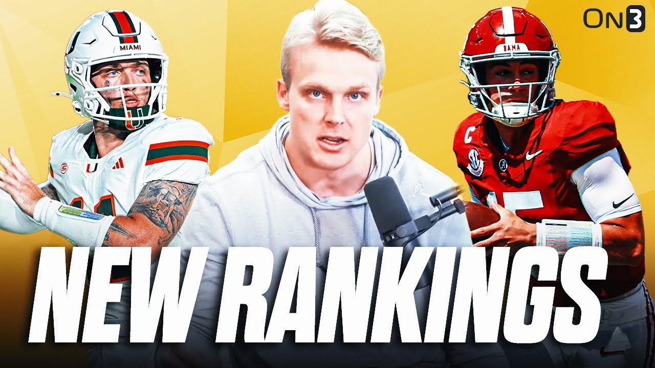 NEW College Football Playoff RANKINGS | Miami, Alabama, Texas A&M, UGA, Tennessee, Oregon
