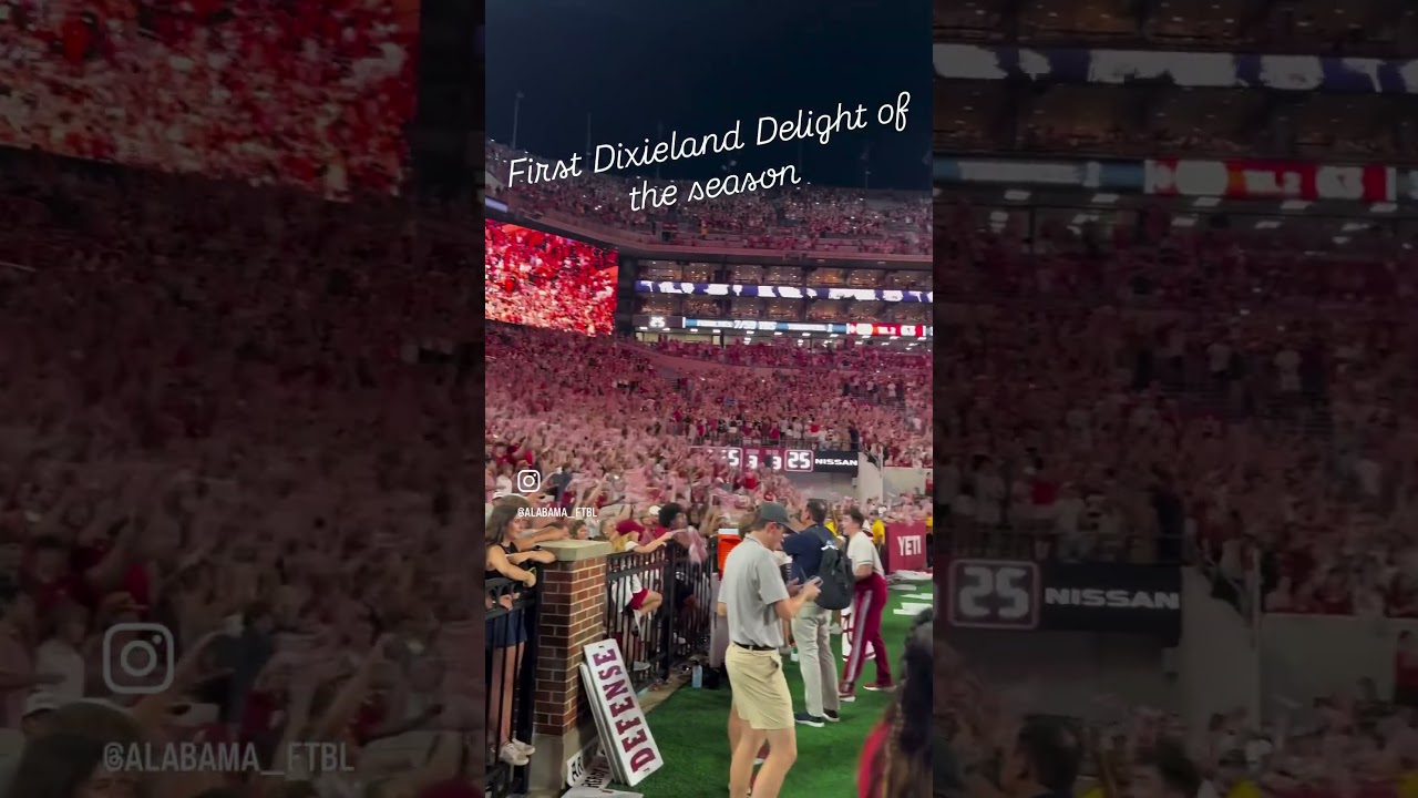 Spend my dollar 🎶 Alabama packed out during the first Dixieland Delight of the season #rolltide
