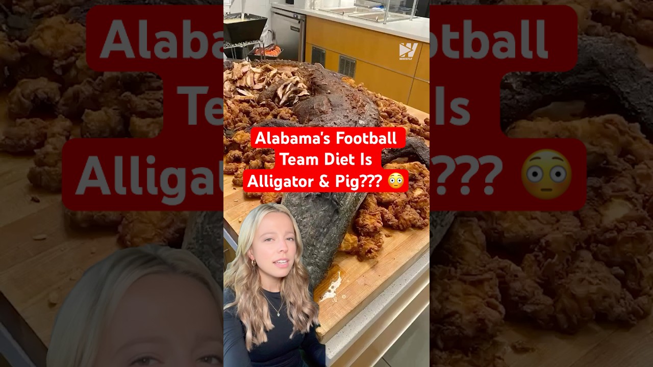 Alabama’s Football Team Diet Consists Of Alligator & Pig??? 😳