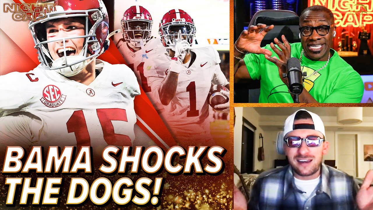 Unc, Ocho & Manziel REACT to Alabama’s STUNNING 24-21 Upset Over Georgia Bulldogs! | Nightcap