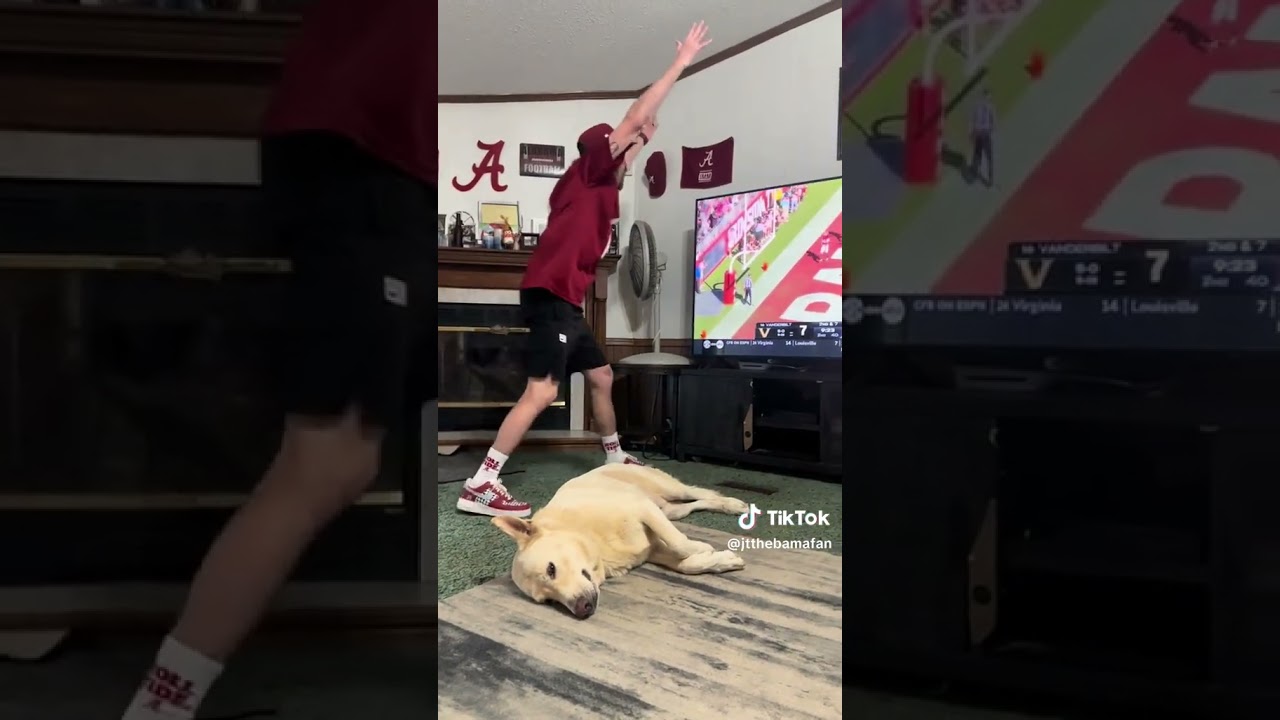 Alabama Fan LOSES HIS MIND Watching Tide vs Vandy!