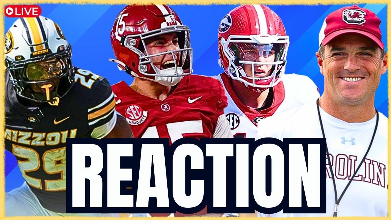 SEC Football Reaction: Alabama Defeats Georgia, Missouri & South Carolina Dominate, More