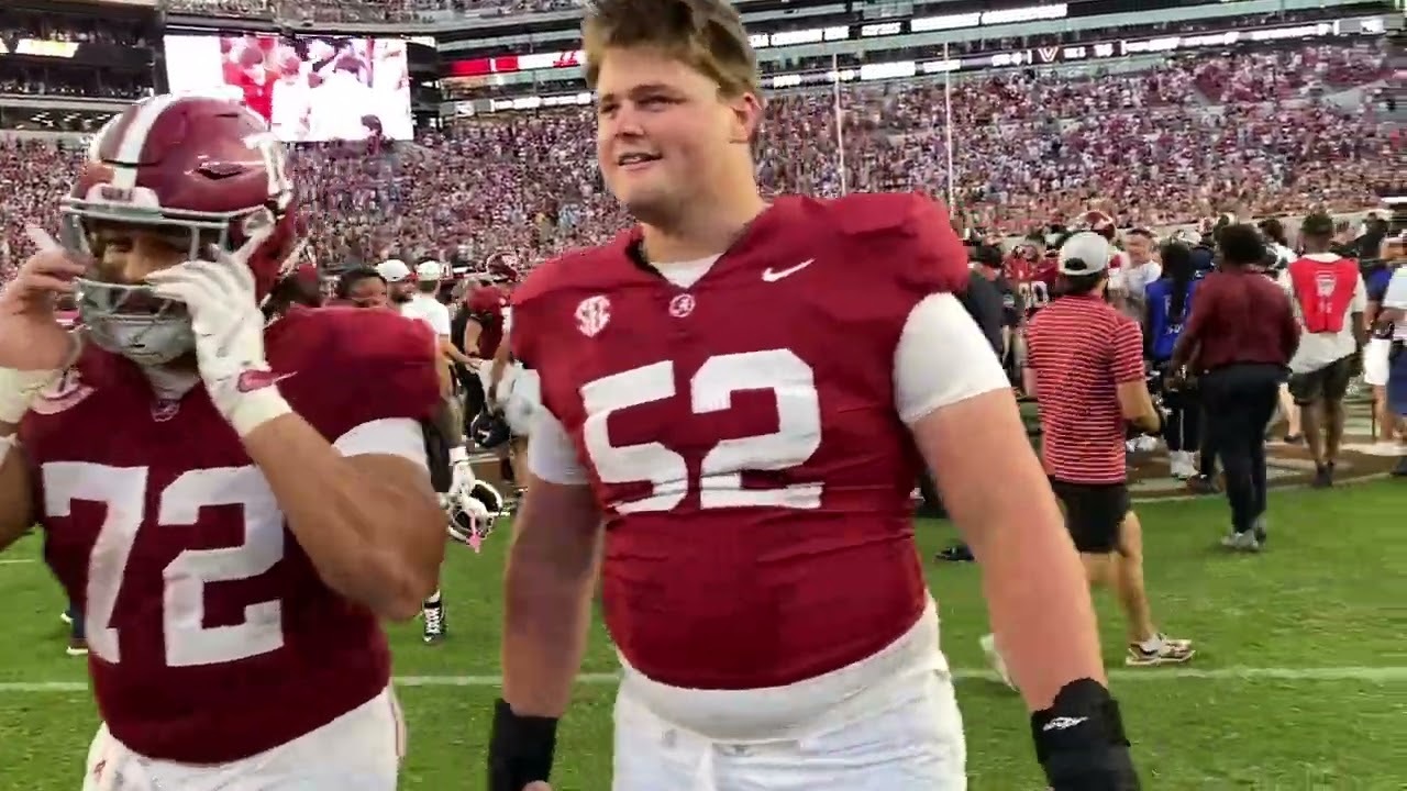 Alabama Football Celebrates a Big Win Over Vanderbilt