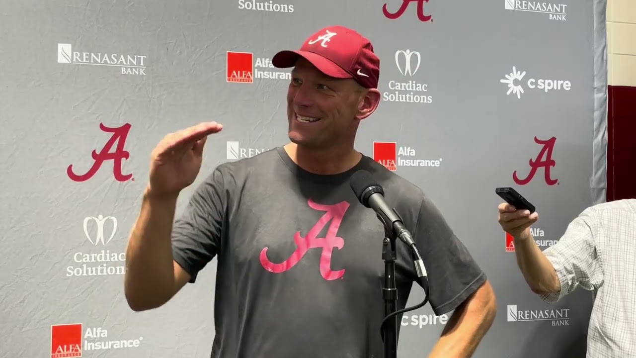 Kalen DeBoer talks QBs, injuries after first preseason practice | Alabama Football