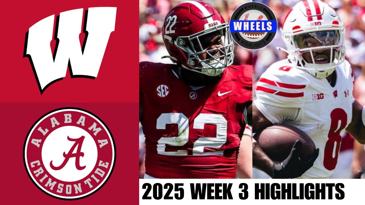 #19 Alabama vs Wisconsin Highlights | Week 3 | 2025 College Football Highlights