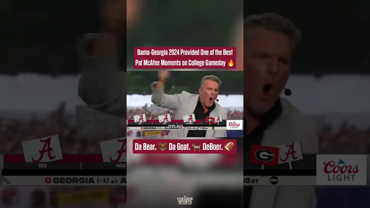 When College Gameday went to Alabama vs Georgia last season Pat McAfee spit an absolute BAR 😮‍💨🗣️