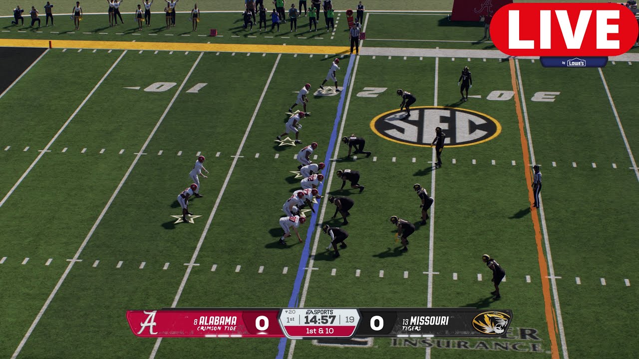 Alabama Crimson Tide vs.Missouri Tigers FULL GAME |2025 College Football Season Week 7