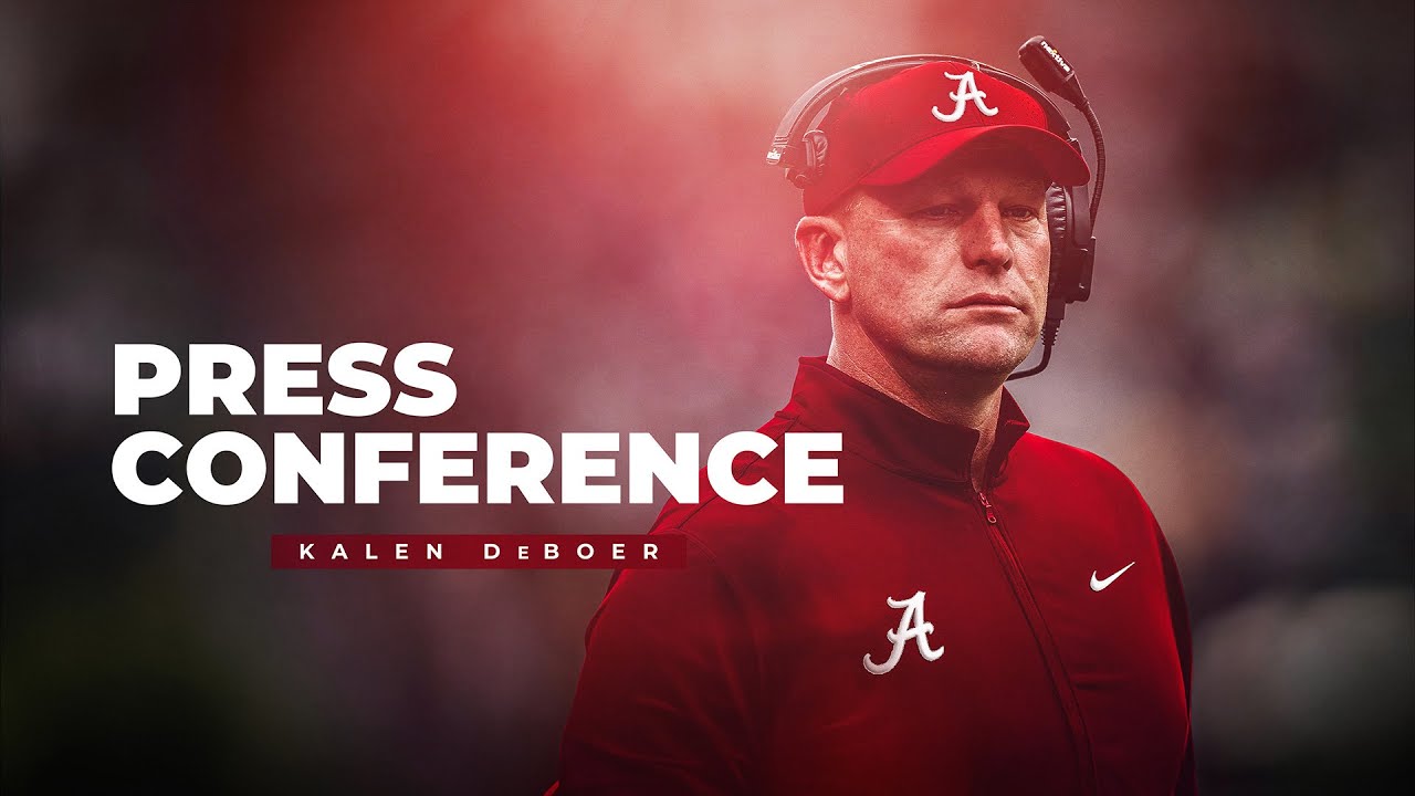 Watch Coach DeBoer and coordinators preview Alabama football’s game against ULM.