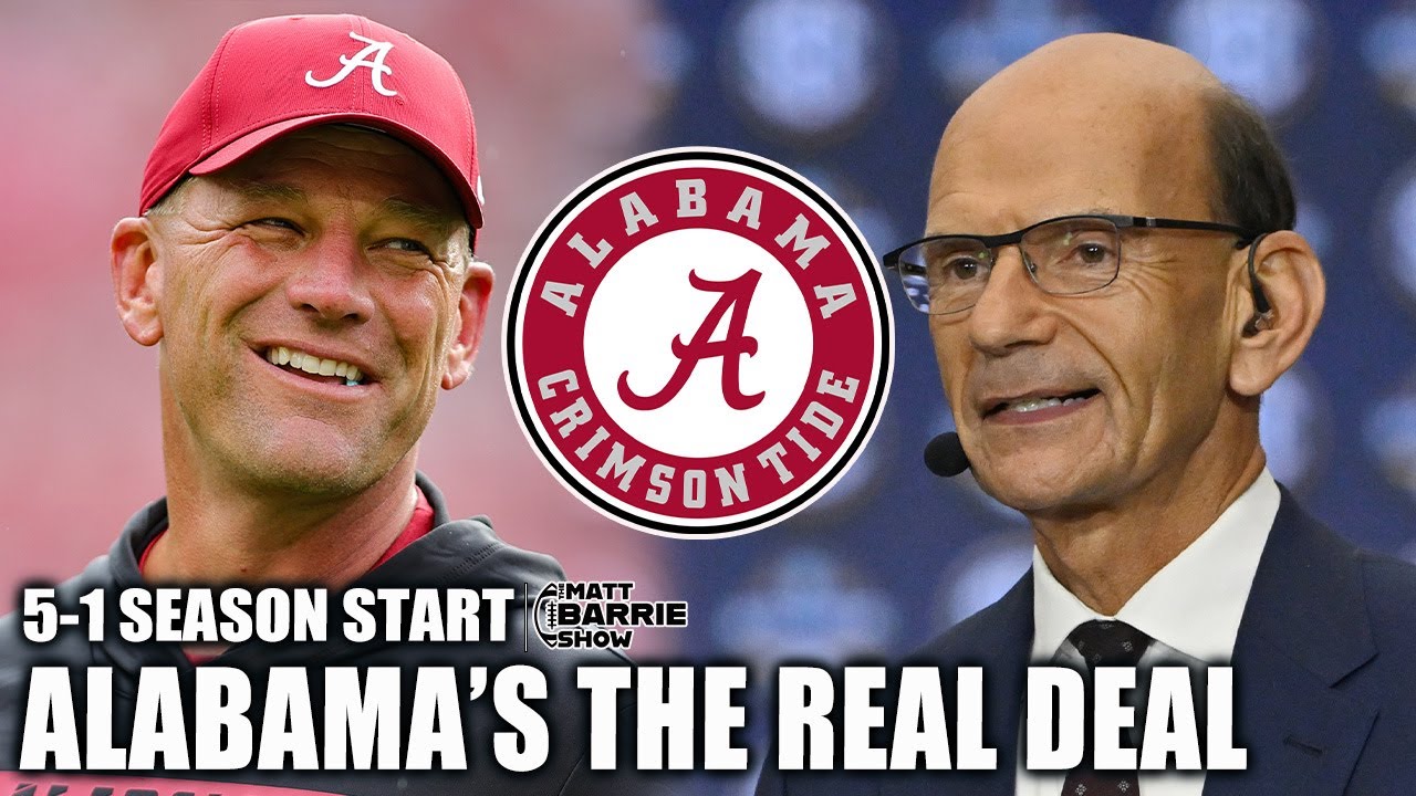 Is Alabama looking like a CHAMPIONSHIP team?! 👀 Paul Finebaum is calling it! | The Matt Barrie Show