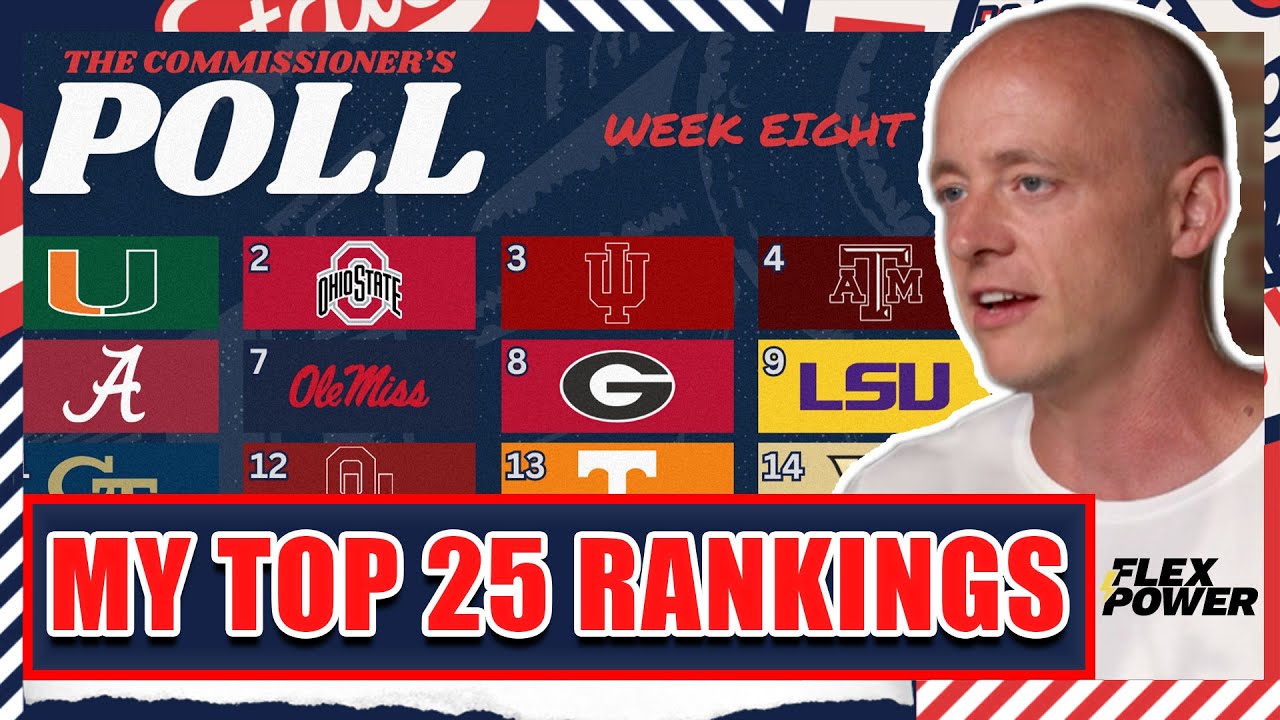 Josh Pate’s Top 25 Rankings…Texas & Alabama Climb + Indiana Rolling
