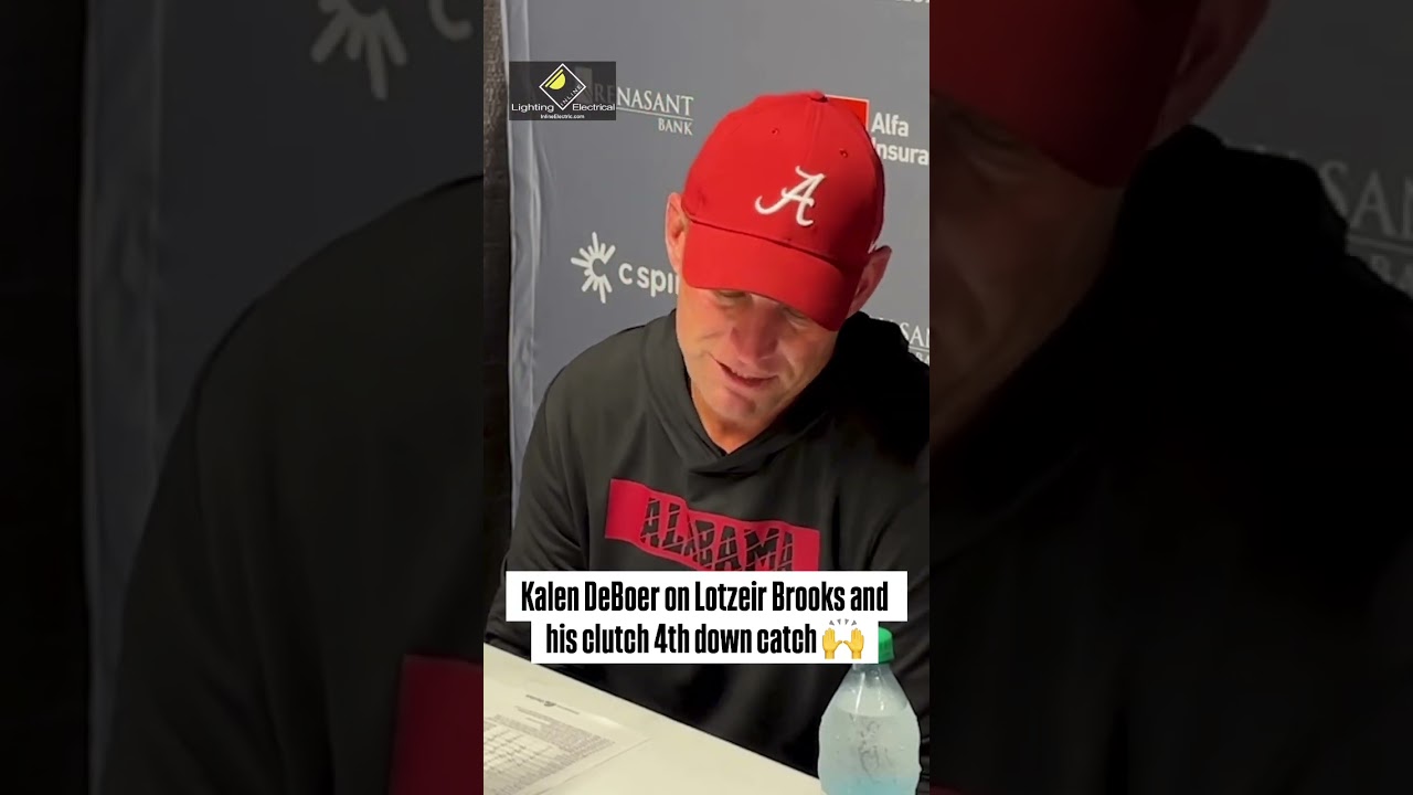 Kalen DeBoer on why they went for it on 4th down late in the game & Lotzeir Brooks’ amazing catch