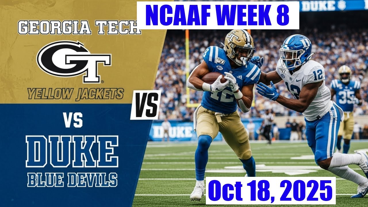 Georgia Tech vs. Duke LIVE 10/18/2025 | College Football 2025 | NCAAF Week 8