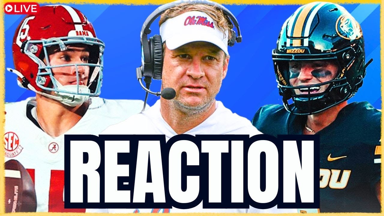 SEC Football Reaction: Alabama Defeats Missouri, Ole Miss/Washington State, More